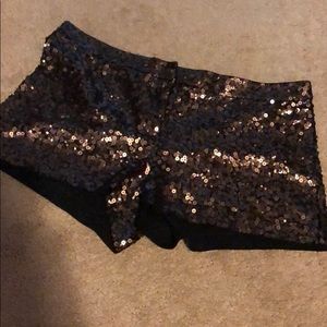Express sequin shorts